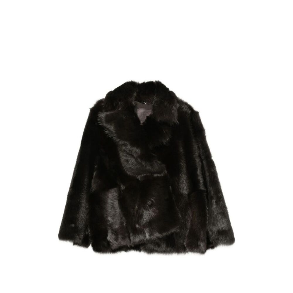 Emmeti Black Jackets - Faux Fur & Shearling Jackets Women